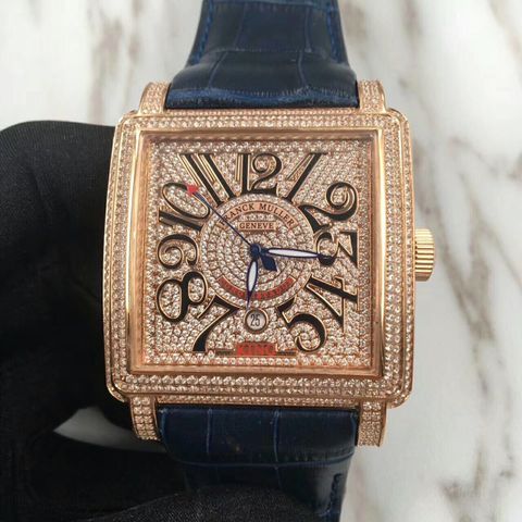 Đồng hồ nam Franck muller mặt nạm kim cương