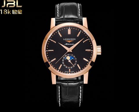 Đồng hồ nam longines* máy cơ dây da đẹp VIP 1:1