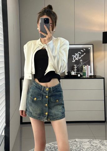 Quần short giả váy jeans ce*line* khuy vàng SIÊU CẤP