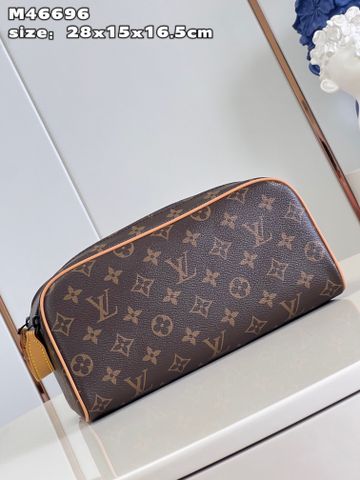 Túi clutch LV* nam nữ hoạ tiết Monogram nâu ngăn rộng SIÊU CẤP