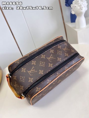 Túi clutch LV* nam nữ hoạ tiết Monogram nâu ngăn rộng SIÊU CẤP