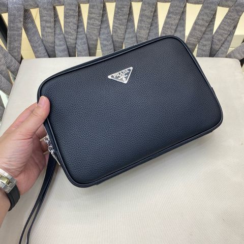 Clutch PRADA* da bò mềm khoá số