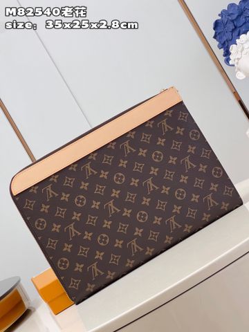 Clutch LV* nam nữ sz lớn 35cm hoạ tiết Monogram nâu đẹp SIÊU CẤP