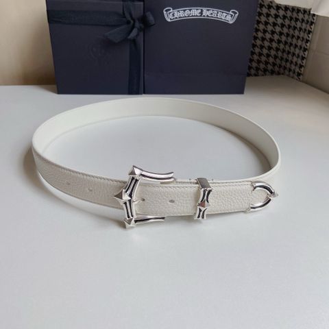 Belt nữ Chrome* Hearts* bản 3.0cm đẹp độc cực ngầu VIP 1:1