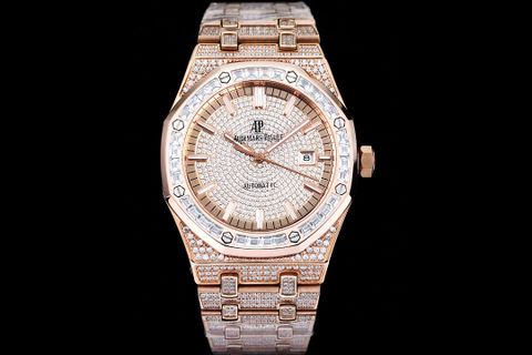 Đồng hồ nam Audemars* Piguet* dây kim loại nạm full kim cương VIP 1:1