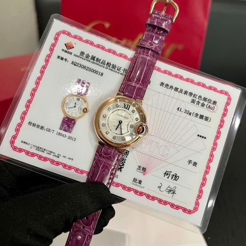 Đồng hồ nữ Cartier* dây da đẹp VIP 1:1