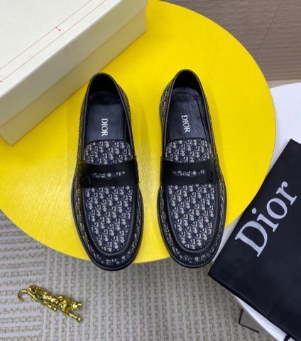 Giày nam Loafer DIOR* phối hoạ tiết oblique đẹp cao cấp