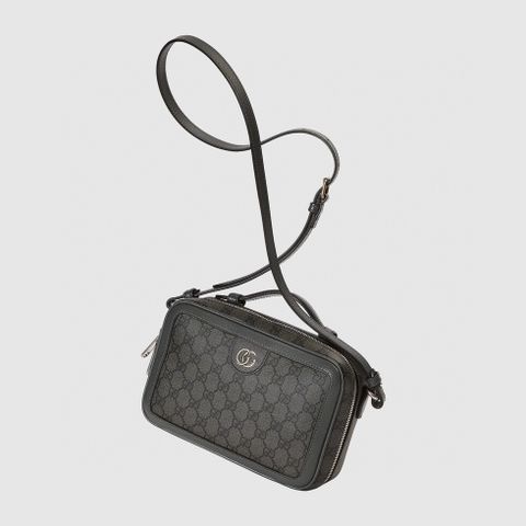 Túi GUCCI* nam nữ canvas hoạ tiết Logo viền da đẹp SIÊU CẤP