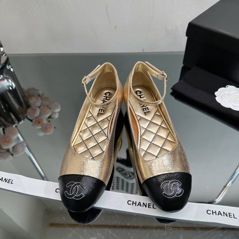 Giày nữ chanel* da bò đế bệt đẹp sang VIP 1:1