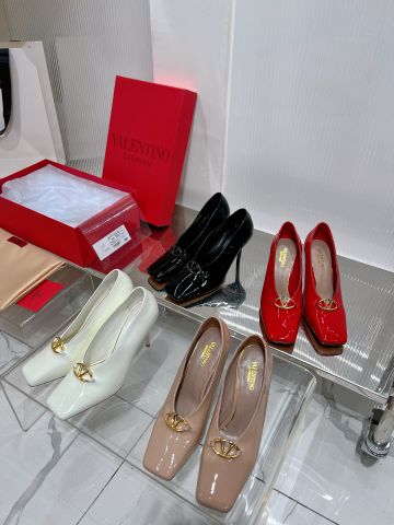 Giày cao gót VALENTINO* da bóng cao 9,5cm đẹp sang VIP 1:1