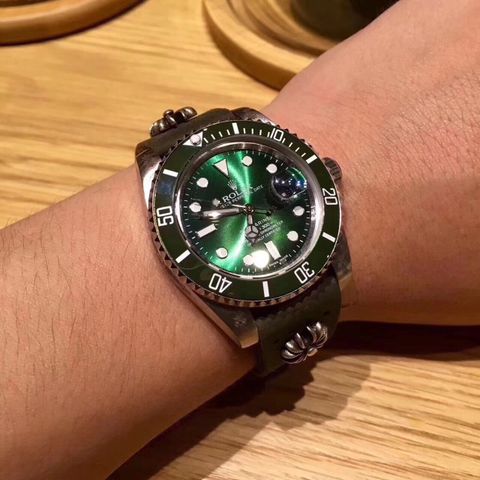 Đồng hồ rolex dây da hàng độc case 40 cho nam và nữ