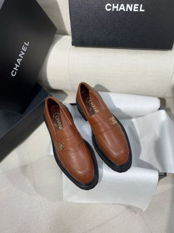 Giày nữ Loafer chanel* đế cao 5cm da bê dáng đẹp sang VIP 1:1