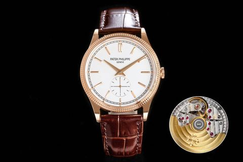 Đồng hồ nam patek* philippe* máy cơ dây da VIP 1:1