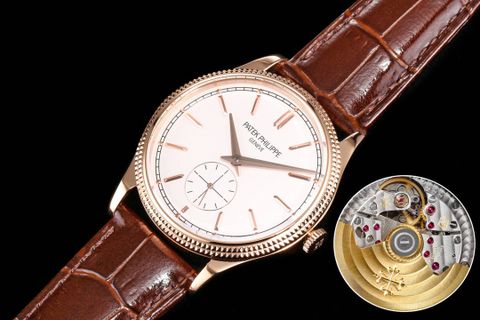 Đồng hồ nam patek* philippe* máy cơ dây da VIP 1:1