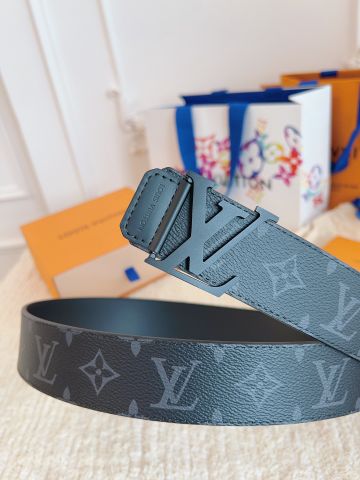 Belt nam LV* bản 4.0cm dây hoạ tiết Monogram