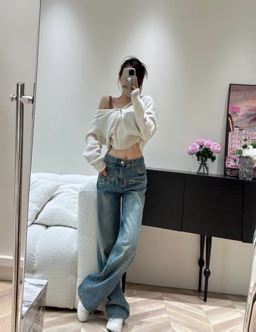 Quần jeans nữ ce*line* ống suông đẹp độc VIP 1:1