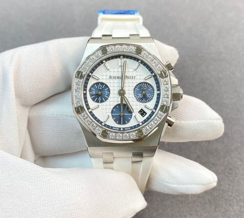 Đồng hồ nữ Audemars* Piguet* thể thao 37mm dây cao su mặt viền kim đẹp VIP 1:1