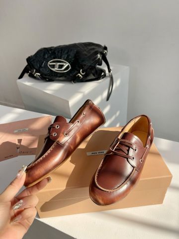 Giày nữ Loafer miu* miu* da bò lỳ kiểu đẹp VIP 1:1