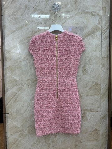 Váy BALMAIN* Balmai*/Bal* váy phiên bản giới hạn màu hồng nữ tính