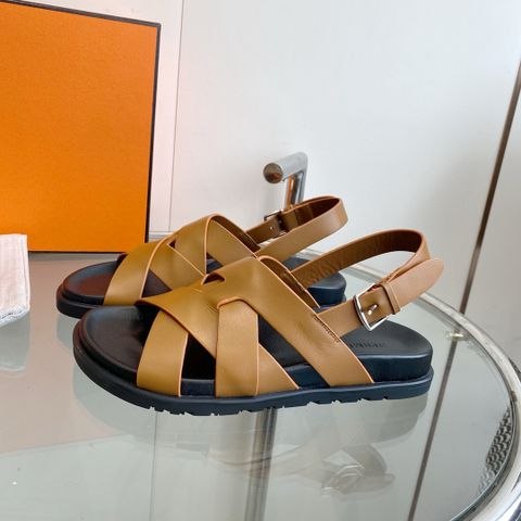 Sandal nam nữ Hermes* da bò đan đẹp SIÊU CẤP