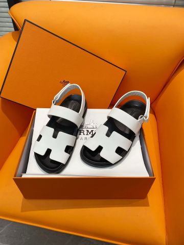 Sandal nam nữ Hermes* quai da bò SIÊU CẤP