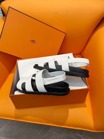 Sandal nam nữ Hermes* quai da bò SIÊU CẤP