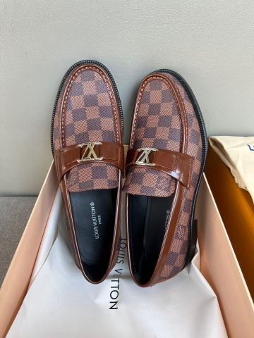 Giày nam Loafer LV* hoạ tiết karo đẹp VIP 1:1