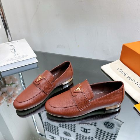 Giày nữ Loafer LV* da bò mềm đẹp VIP 1:1