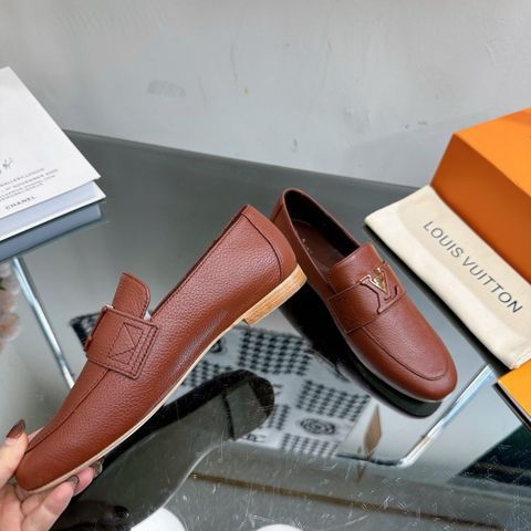 Giày nữ Loafer LV* da bò mềm đẹp VIP 1:1