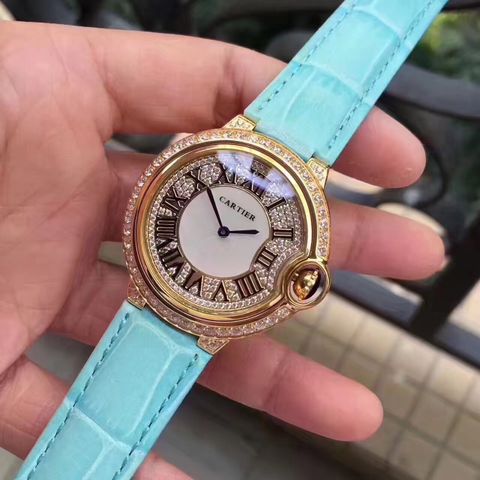 Đồng hồ nữ cartier nạm đá cao cấp 36mm