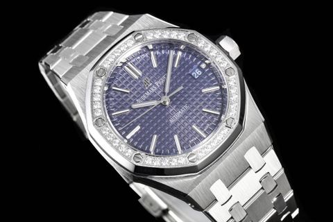 Đồng hồ nữ AP Nữ Audemars* Piguet* Royal Oak dây kim loại case 37mm viền kim máy cơ VIP 1:1