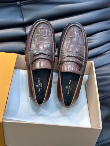 Giày nam Loafer LV* vân cá sấu đẹp lịch lãm VIP 1:1