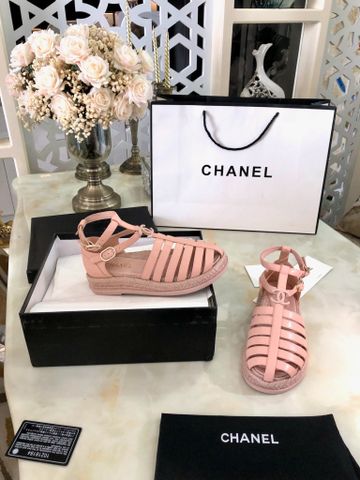 Sndal rọ chanel* đế cói da bò xịn kiểu đẹp VIP 1:1