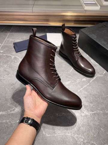 Giày boot nam cao cổ DIOR* da bò mềm xịn kiểu đẹp lịch lãm VIP 1:1