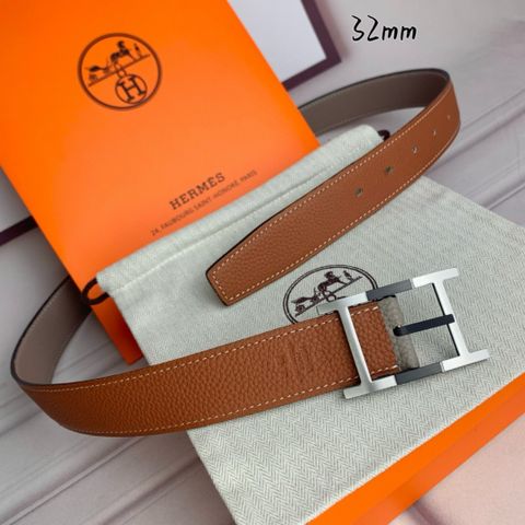 Belt nam nữ HERMES* bản nhỏ 3,2cm