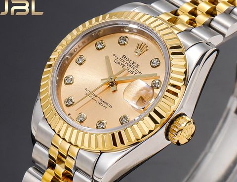 Đồng hồ nữ rolex* dây kim loại case nhỏ 28mm đẹp sang thanh lịch VIP 1:1