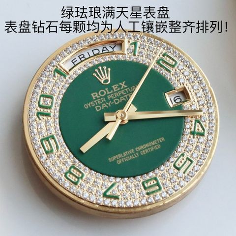 Đồng hồ nam nữ rolex* dây da cấp 36mm mặt nạm kim bản xanh lá siêu đẹp VIP 1:1