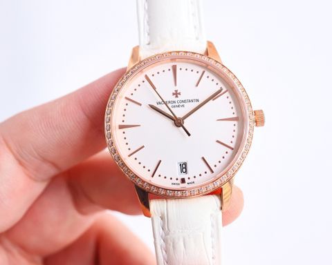 Đồng hồ nữ VACHERON* CONSSTANTIN* dây da máy cơ VIP 1:1