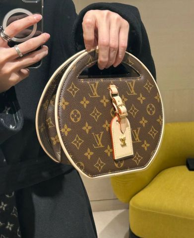 Túi xách nữ Louiss* L*V* hoạ tiết Monogram nâu dáng tròn mẫu mới đẹp sang VIP 1:1