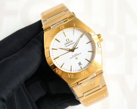 Đồng hồ nam omega* dây kim loại máy cơ case 39mm