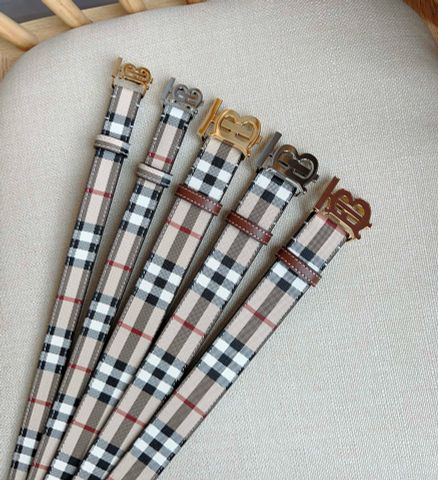 Belt nữ Burberry* bản 2.0cm dây kẻ đẹp cao cấp