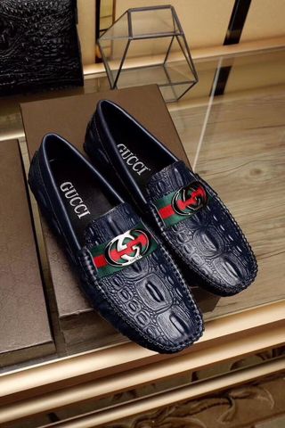 Giày lười gucci vân cá sấu