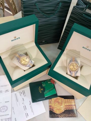 Đồng hồ nam rolex* dây kim loại máy cơ case 41mm