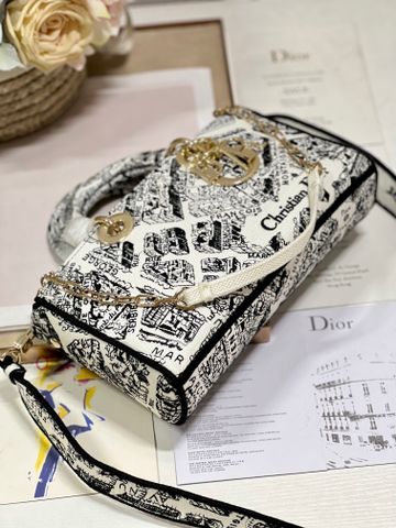 Túi xách nữ Dior* hoạ tiết bản đồ da bê kiểu đẹp độc SIÊU CẤP