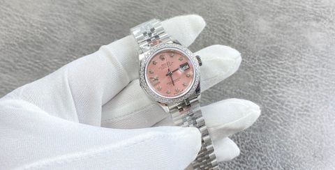 Đồng hồ nữ rolex* Datejust dây kim loại case 28mm mặt hồng đẹp sang VIP 1:1