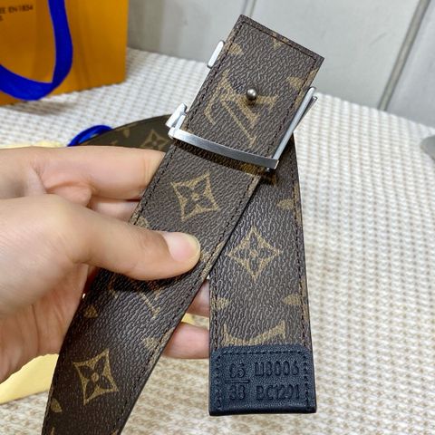 Belt nam Louis* LV* bản. 4.0cm dây hoạ tiết Monogram đẹp cao cấp