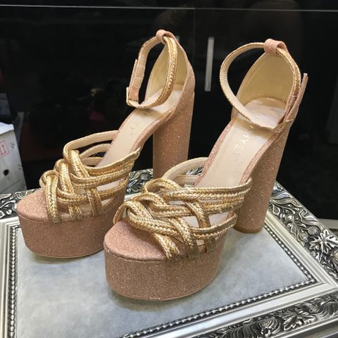 sandal cao gót sequin óng ánh chất đẹp màu rất sang và tây