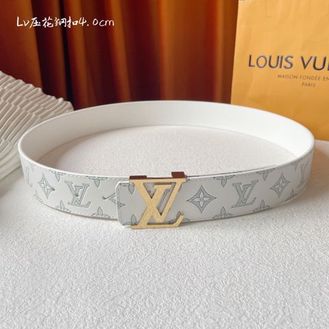 Belt nam LV* dây da bò dập nổi hoạ tiết Monogram cao cấp