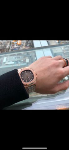 Đồng hồ nam patek* philippe* dây kim loại VIP 1:1