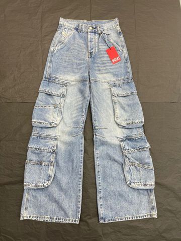 Quần jeans nữ túi hộp Quần jeans nhiều túi DIESEL hàng độc VIP 1:1